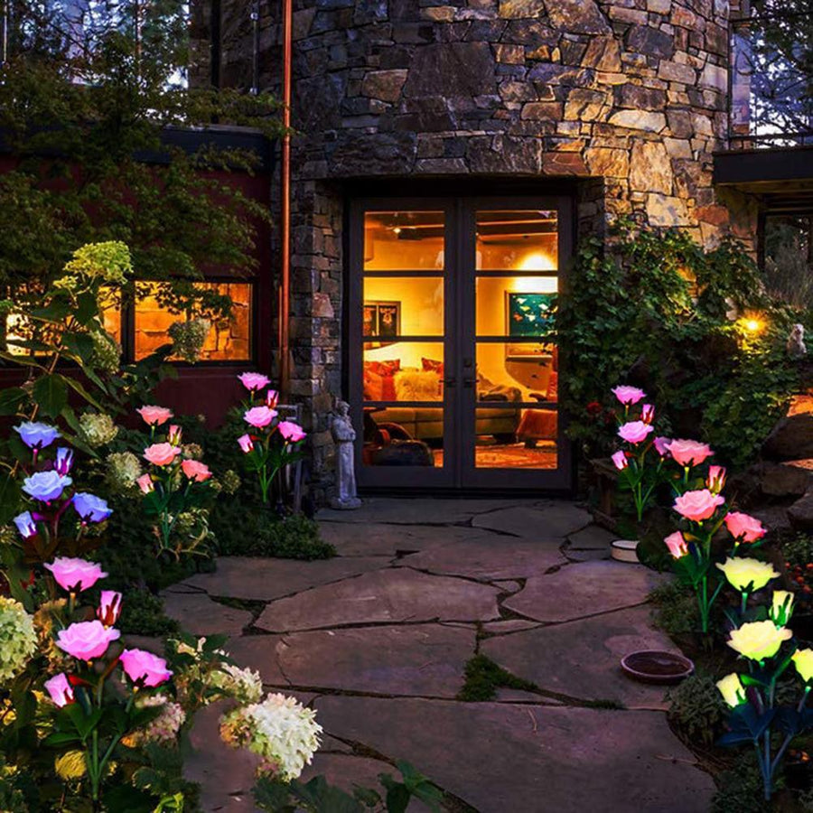 LED Solar Rose Decorative Light - Image 0