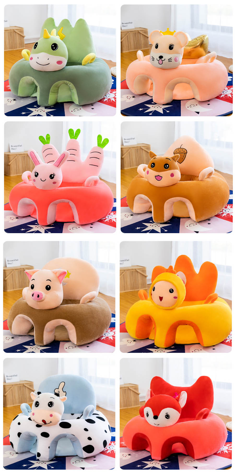 Cute Animals Comfy Baby Seat - Image 16