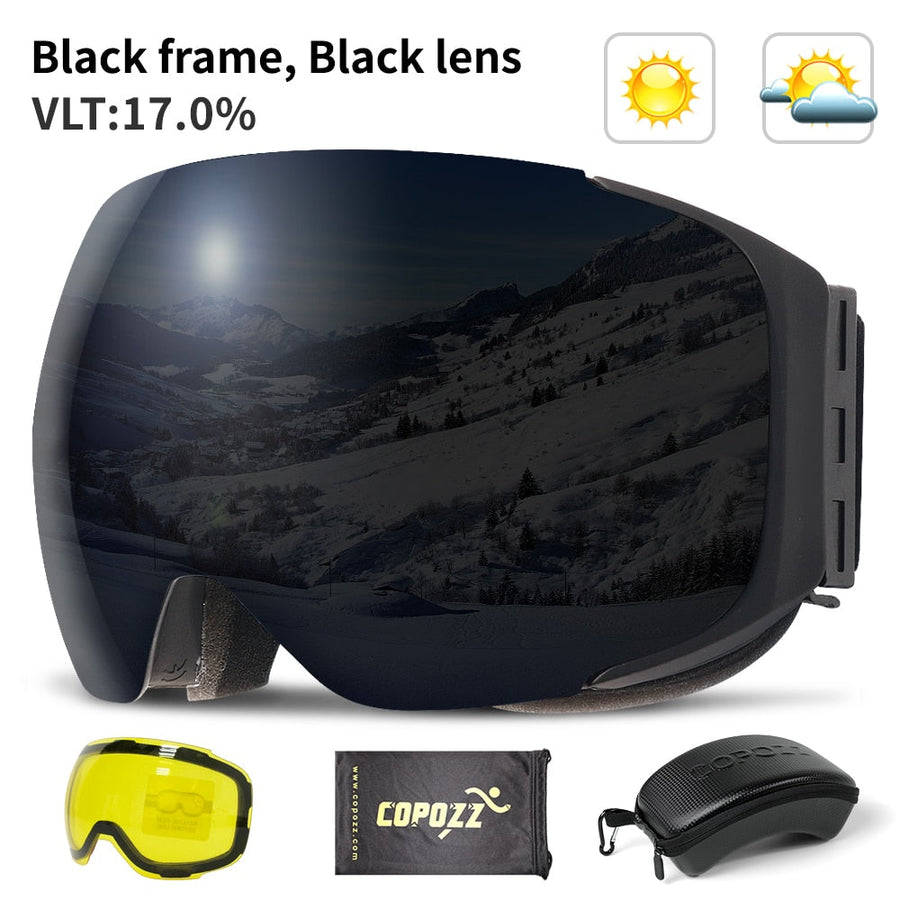 Magnetic UV Protection Anti-Fog Ski Goggles - Image 7