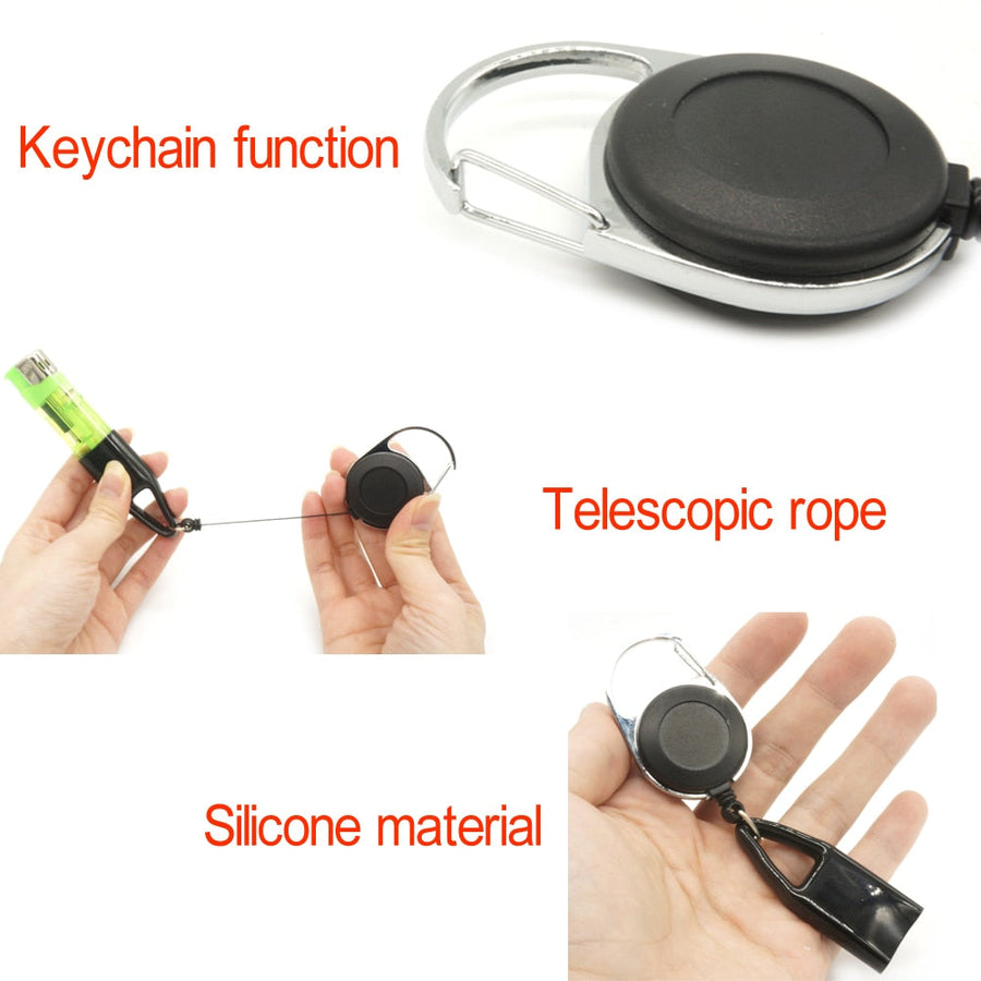 Anti-Lost Retractable Safe Lighter Keychain - Image 1