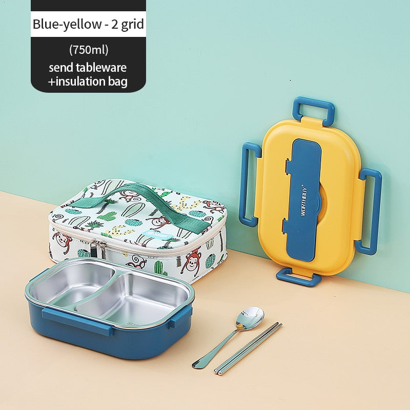 Stainless Steel Multi Compartment Kids Lunch Box - Image 17
