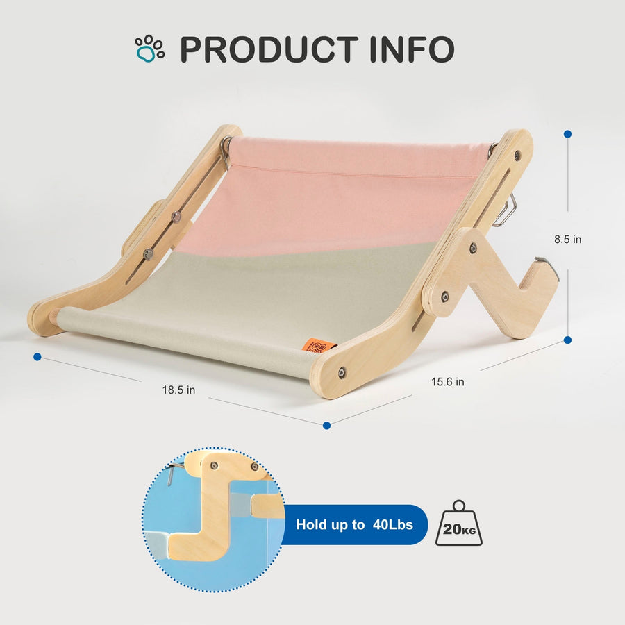 Wooden Window Cat Hanging Bed - Image 10