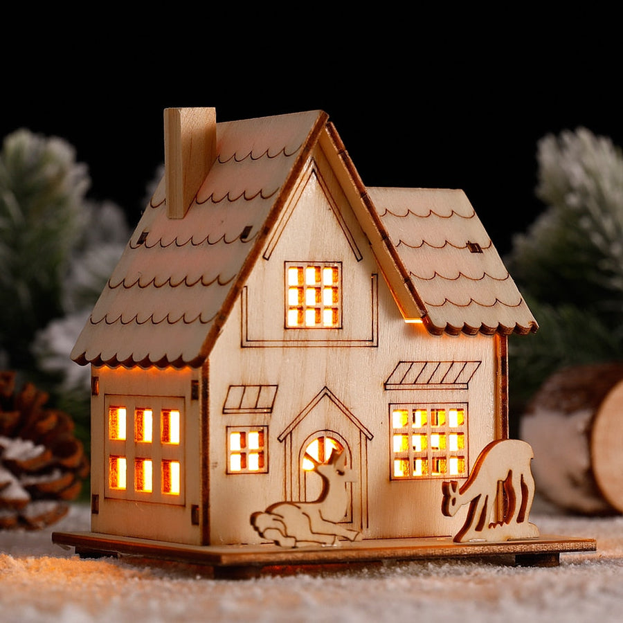 DIY Wooden Hanging House Decor Glowing Lamp - Image 8
