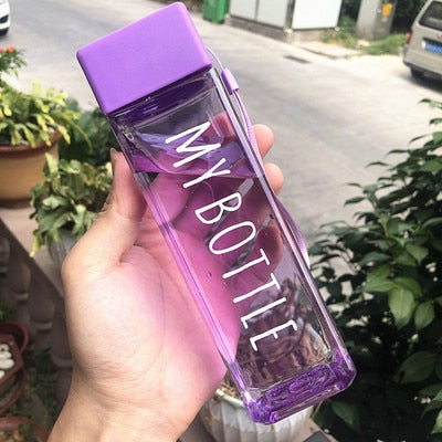 Transparent Square Classy Water Bottle Thermos - Image 7