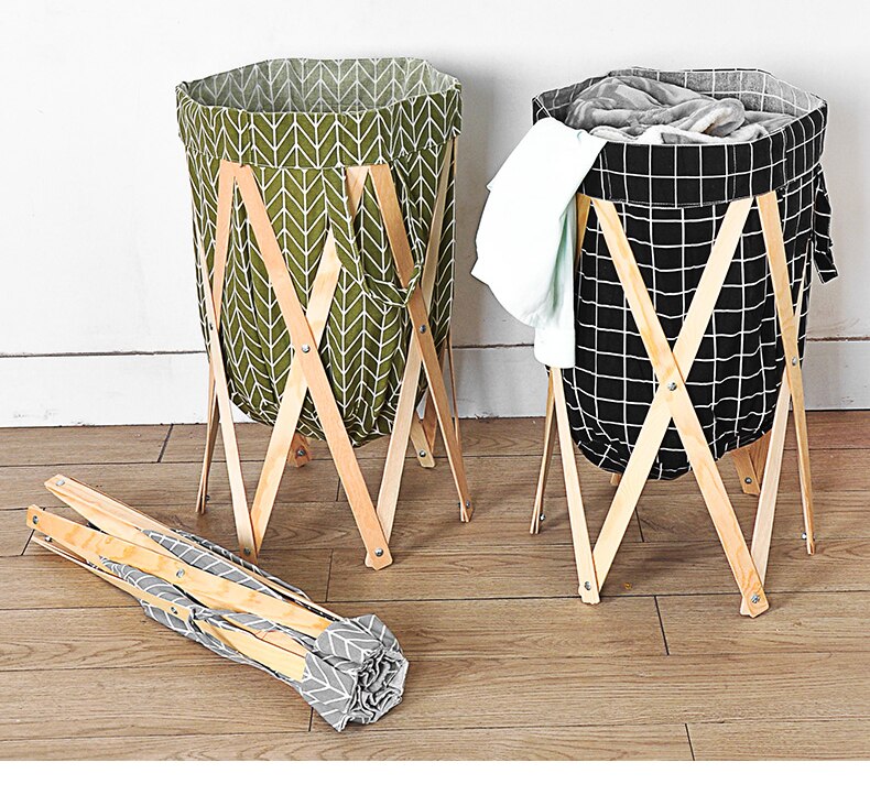 Modern Simple Foldable Creative Large Foldable Laundry Basket - Image 12
