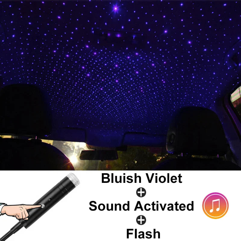 Colorful Sky Sound Activated LED Projector Night Light - Image 8