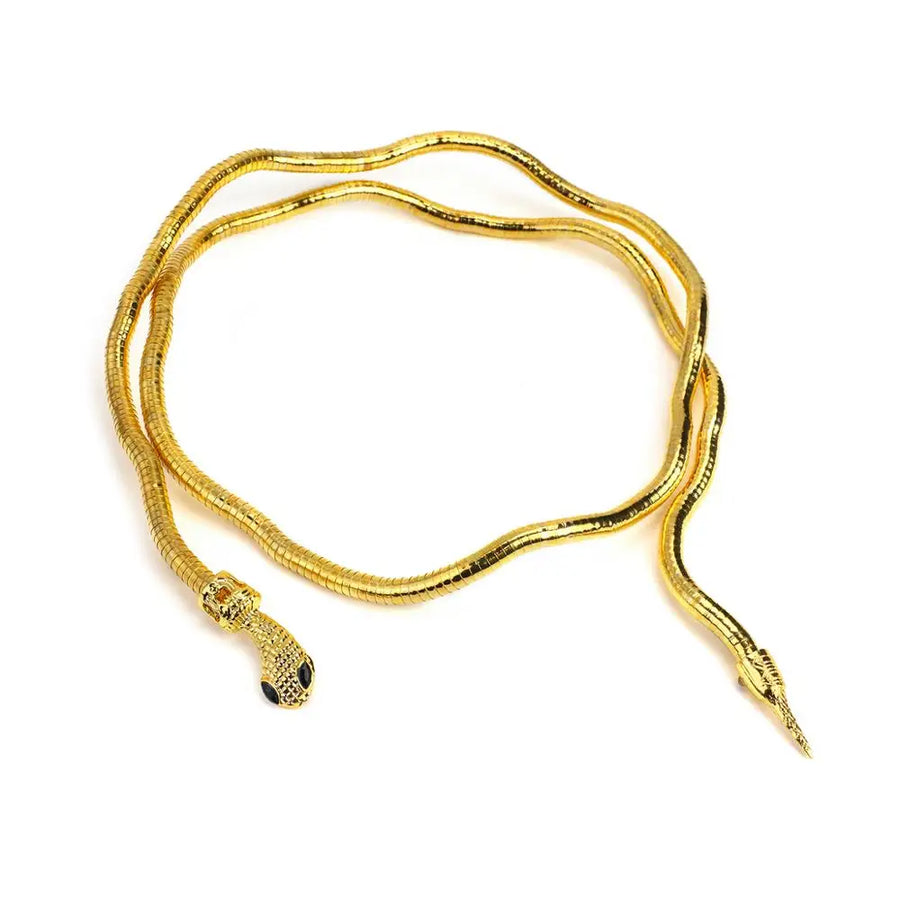 Snake Wrap Bold Dual Necklace - Image 7