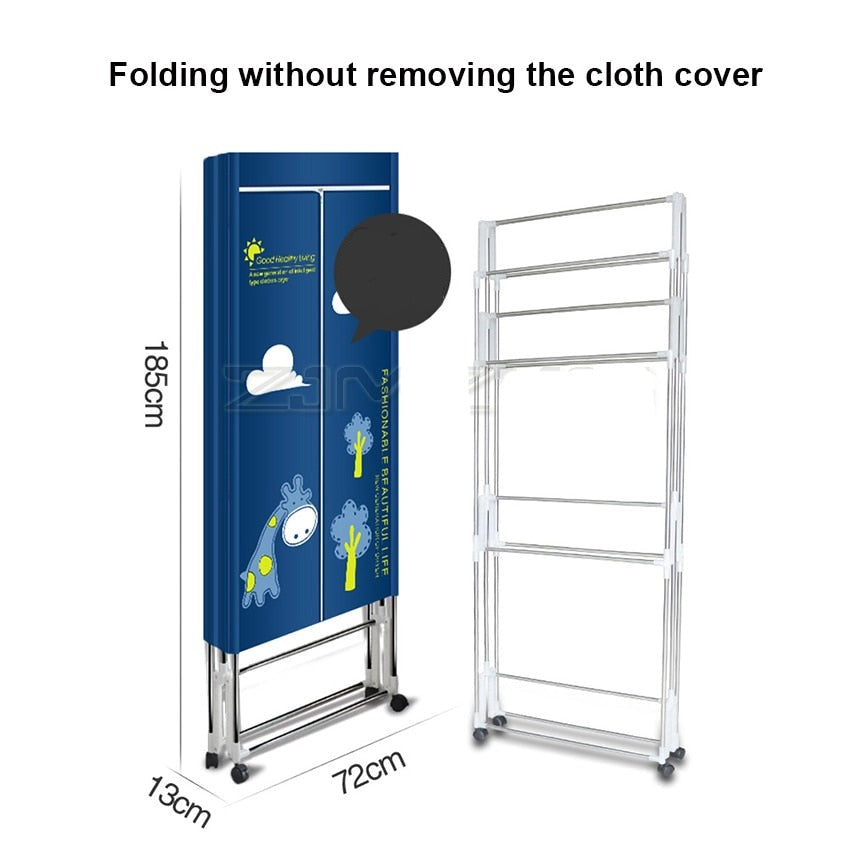 Foldable Clothes Dryer with Remote Control - Image 4