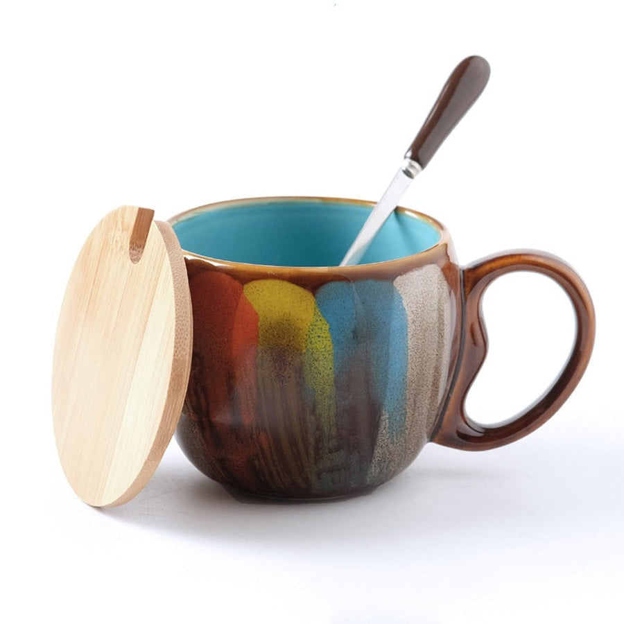 Collectible Colorful Handmade Coffee Mug - Image 6