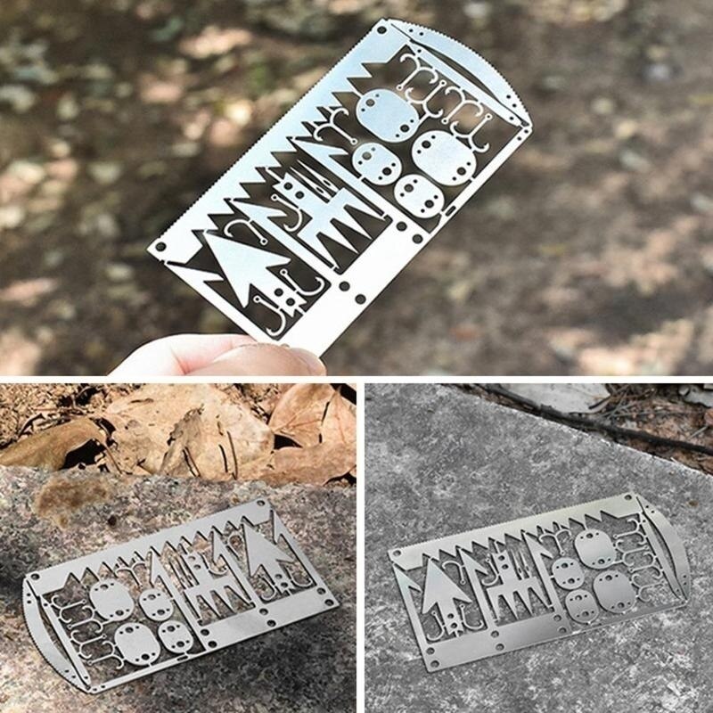 22in1 Stainless Steel Outdoor Survival Pocket Tool - Image 7