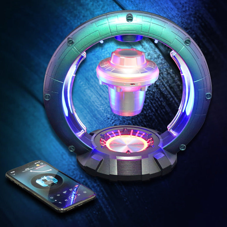 Magnetic Levitating Spacecraft Speaker Night Lamp - Image 0