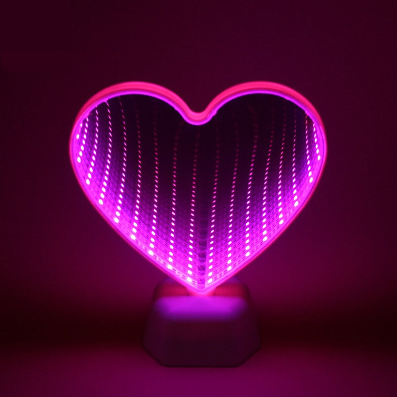 Heart Mirror LED Night Lamp - Image 4