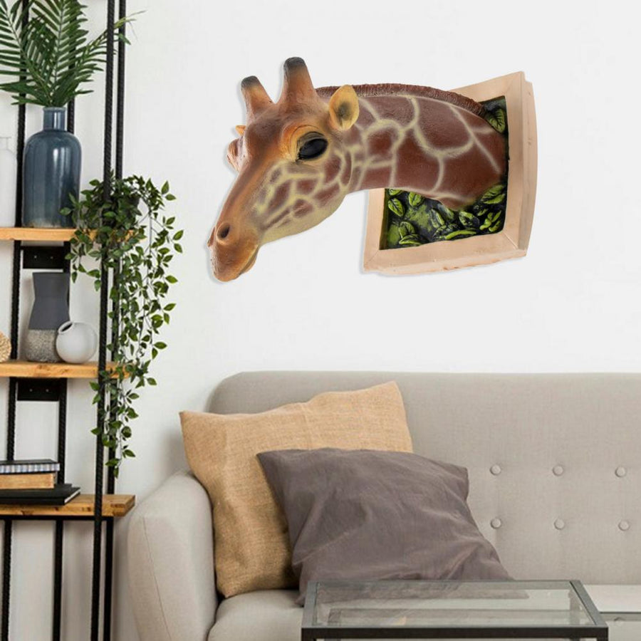 3D Wall Mounted Giraffe Sculpture Home Decor - Image 3