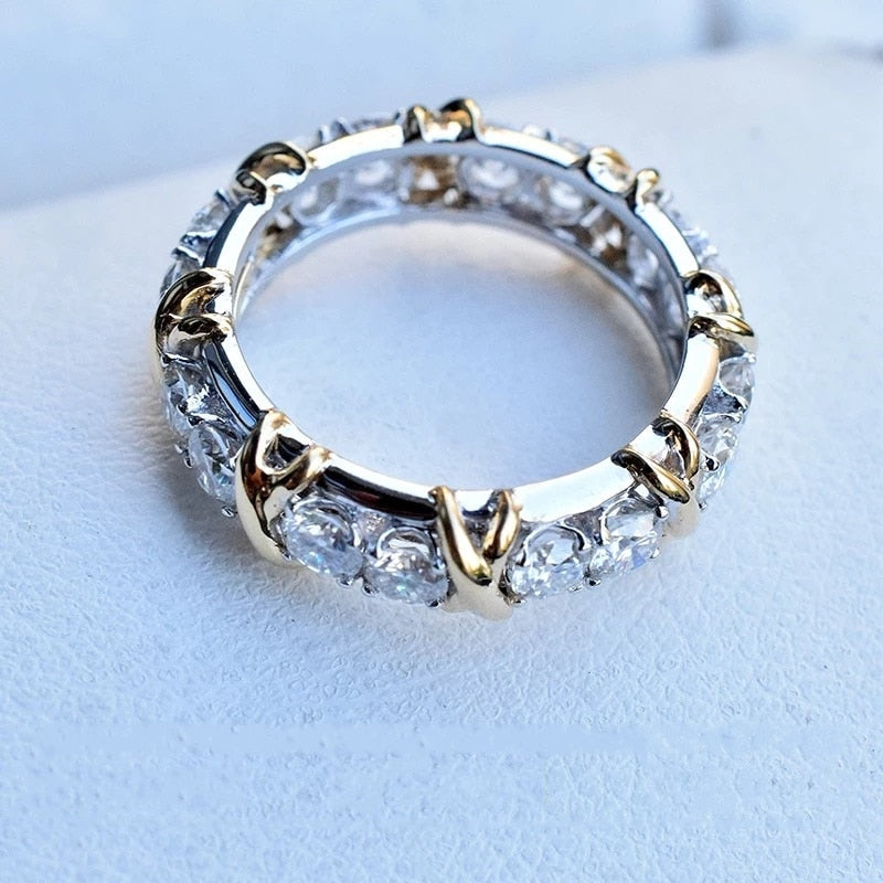 Handmade Creative Eternity Zircon Ring - Image 3