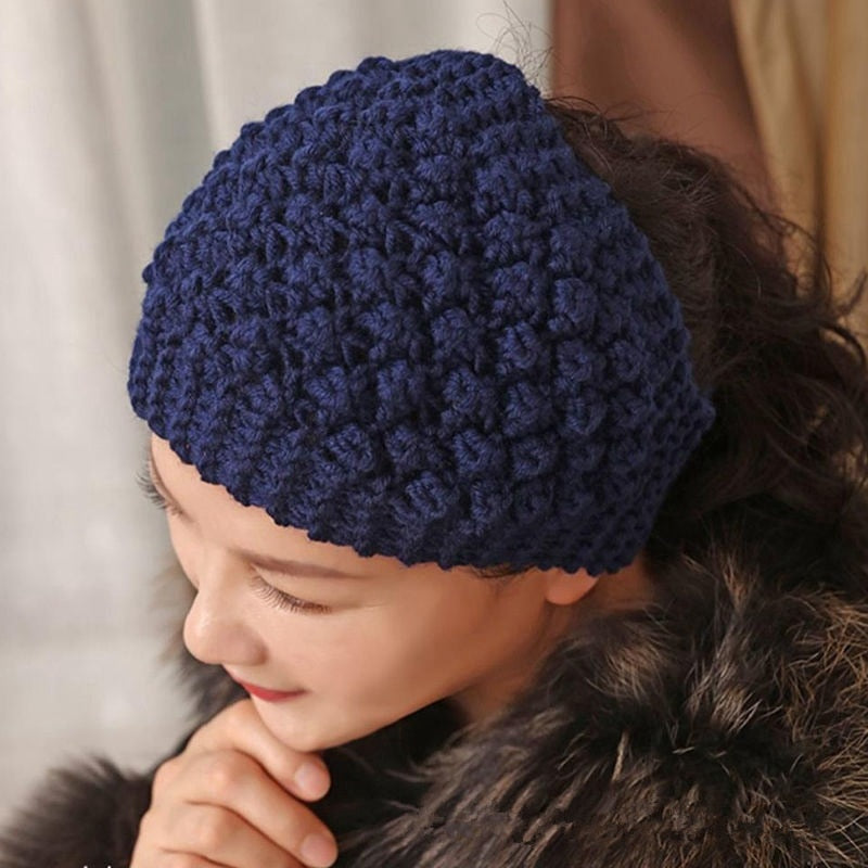 Cozy Crown Elastic Knitted Headband - Image 9