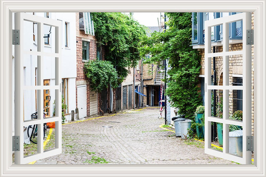 3D Street Scene Self-Adhesive European Wallpaper - Image 7