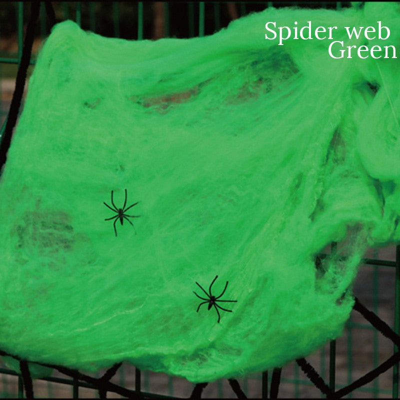 Artificial Stretchy Cobweb Halloween Decoration - Image 3