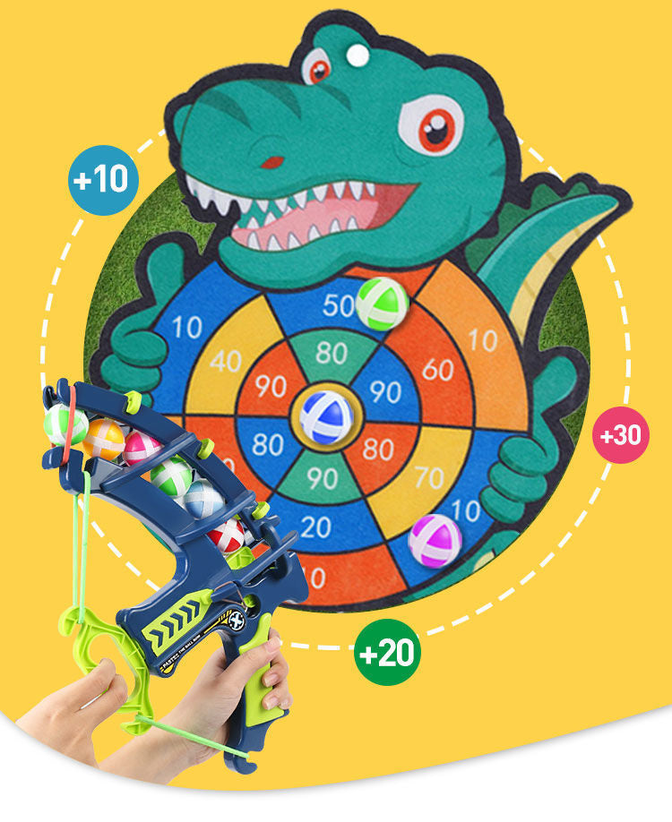 Dinosaur Sticky Ball Bow Dartboard Game - Image 7