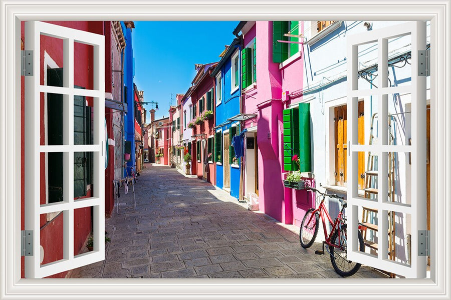 3D Street Scene Self-Adhesive European Wallpaper - Image 11