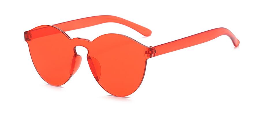 Candy color Transparent Sunglasses - Image 7
