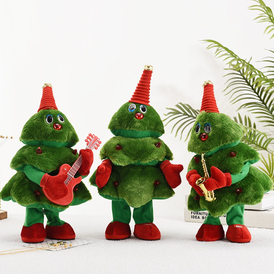Mini Dancing Christmas Tree Doll Ornaments - Image 1