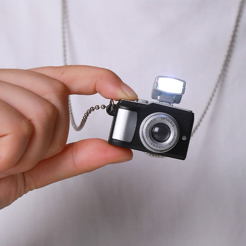 Vintage Camera Shaped Flashlight Necklace - Image 8
