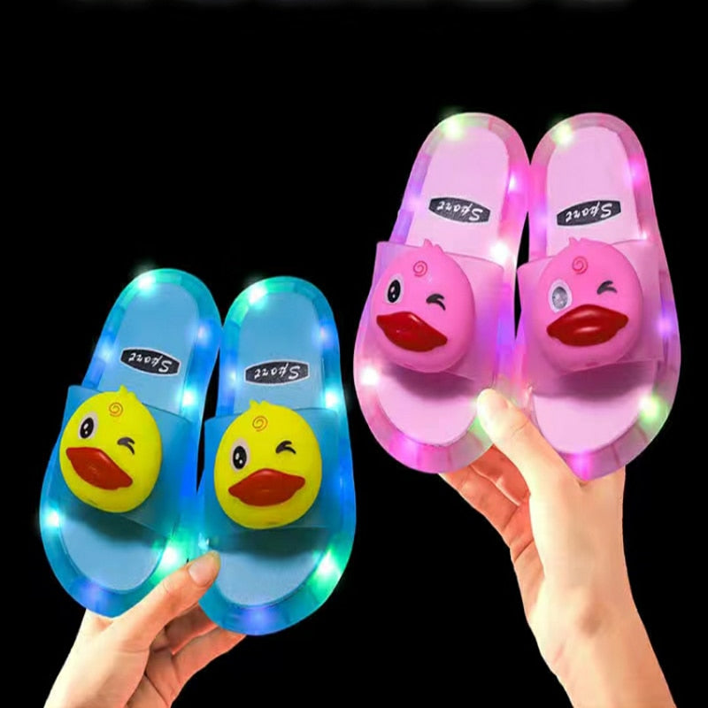 Luminous Cartoon Children Slippers - Image 3