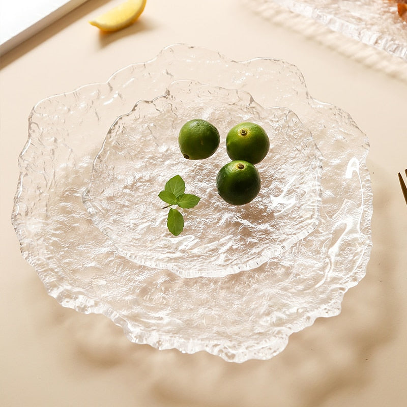 Nordic Frozen Style Glass Plates - Image 1