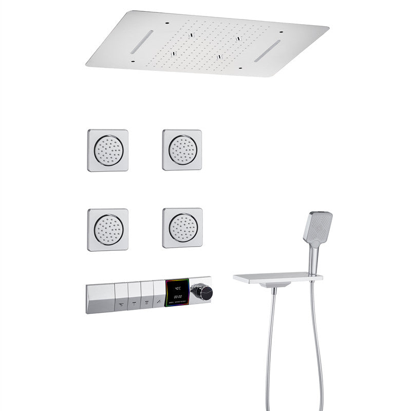 Smart Digital Touchscreen Multi-Jet Rainfall Shower System - Image 8