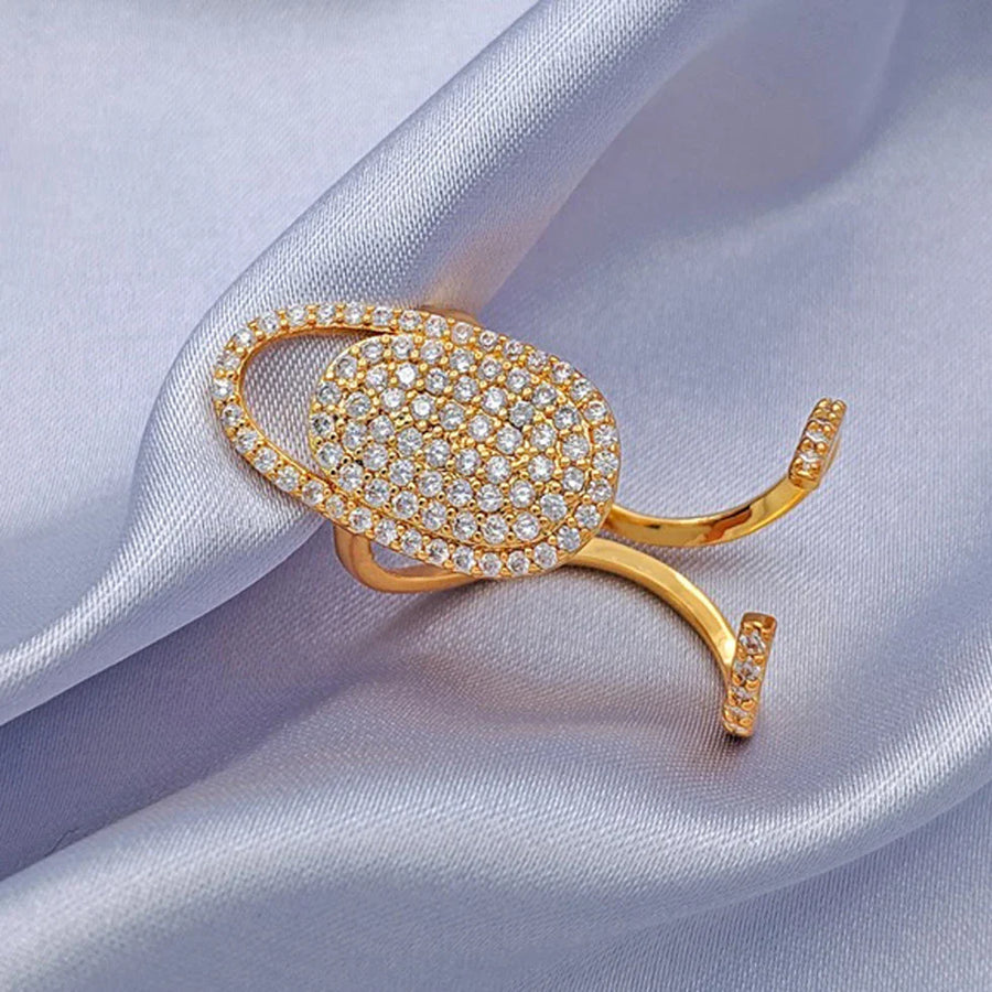 Elegant Fingertip Chic Gothic Slim Metal Nail Rings - Image 34