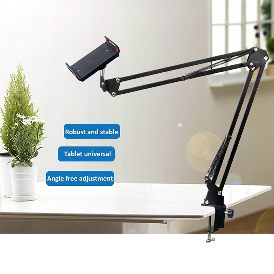 Long Arm Heavy-Duty Desk Mount Tablet Holder - Image 1