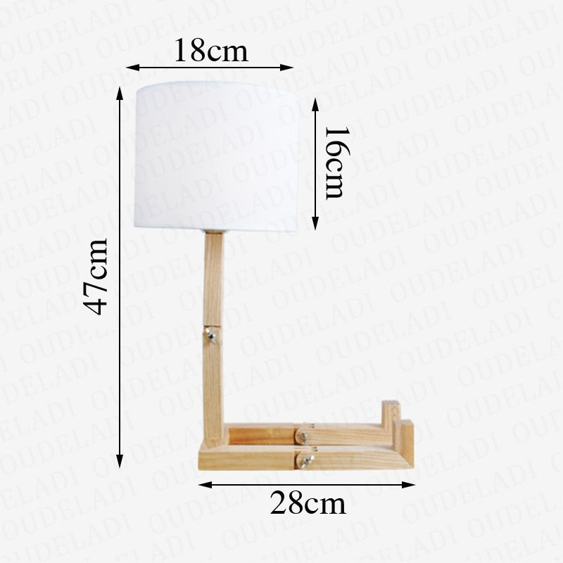 Thinker Wooden Robot Modern Night Lamp - Image 4