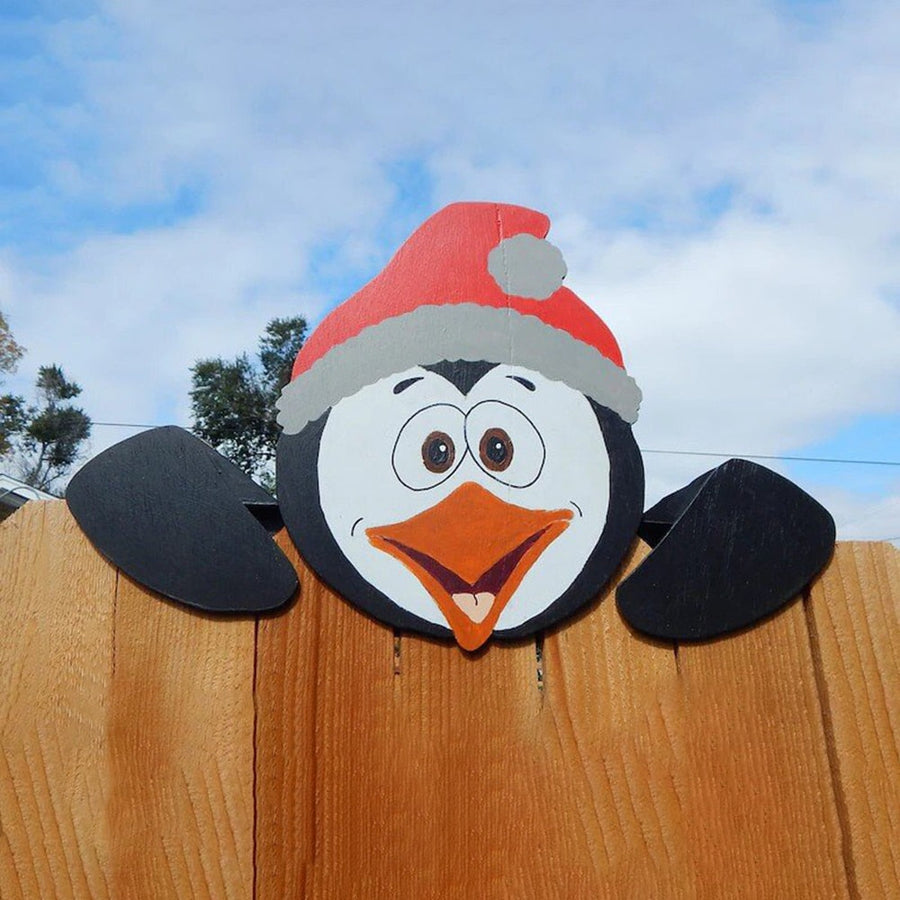 Surprise Santa Claus Outdoor Christmas Decoration - Image 1