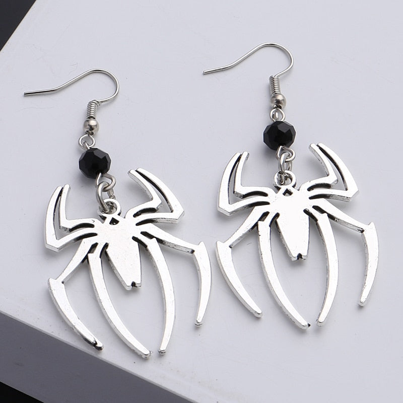 Black Spider Artsy Mystical Earrings - Image 1