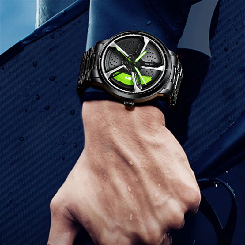 Speedster Chrono Quartz Spinning Wheel Men Watch - Image 5