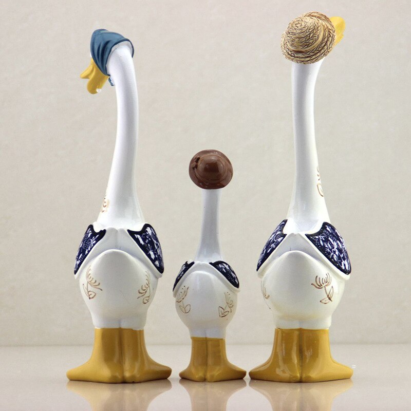 3Pcs Resin American Style Duck Table Decor - Image 3