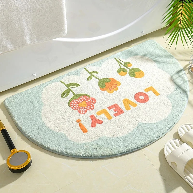 Floral Non-Slip Kawaii Doormats - Image 6