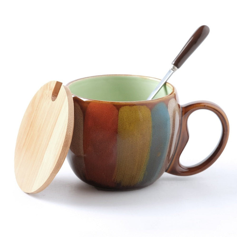 Collectible Colorful Handmade Coffee Mug - Image 7