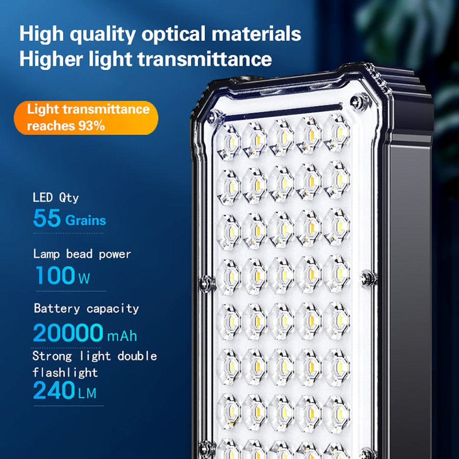 Waterproof Wireless Charging LED Lamp Power Bank - Image 1