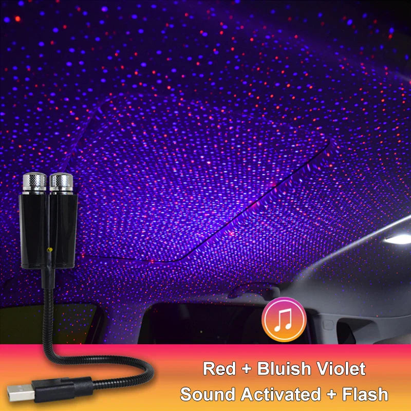 Colorful Sky Sound Activated LED Projector Night Light - Image 6