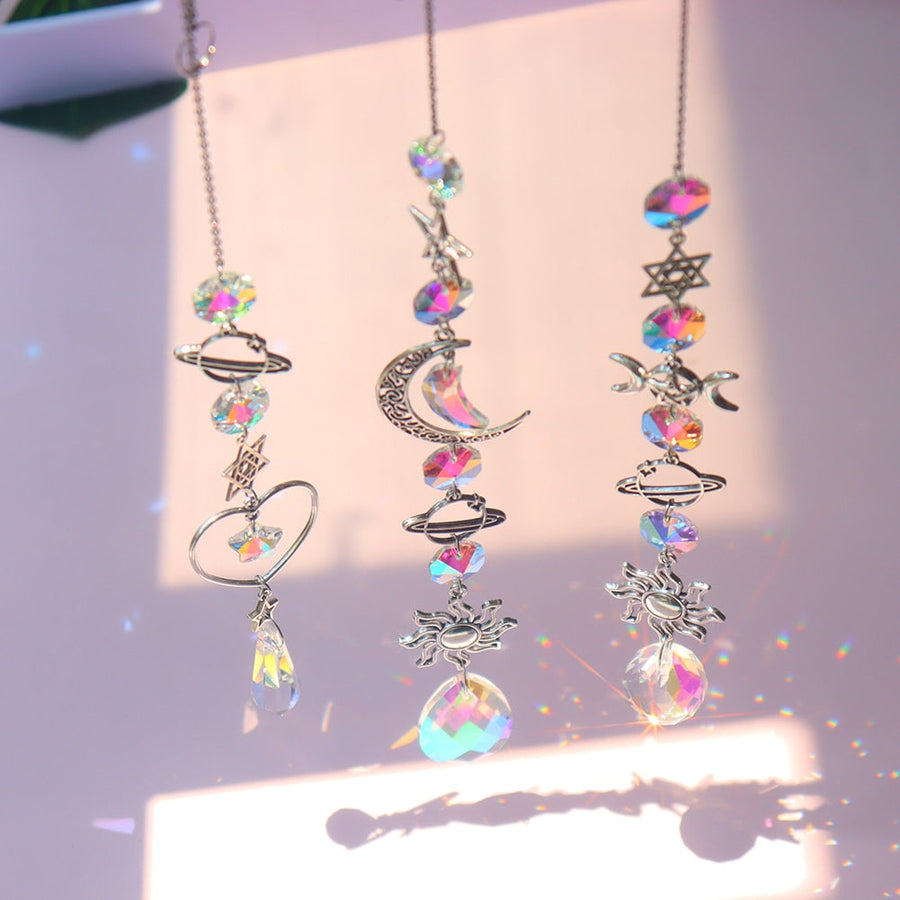 Dream Combo Symphony Crystal Wind Chime Moon Sun Catcher - Image 8
