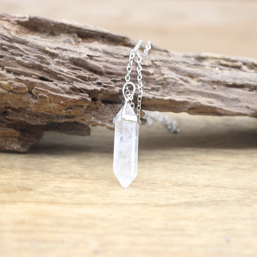 Hexagon Natural Stone Chakra Necklace - Image 16
