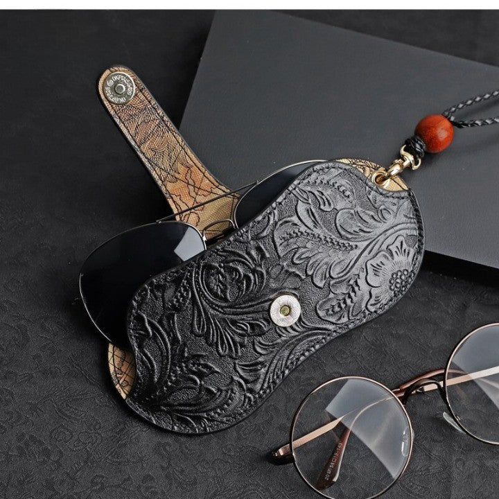 Handmade Leather Elegant Eyeglasses Case - Image 5