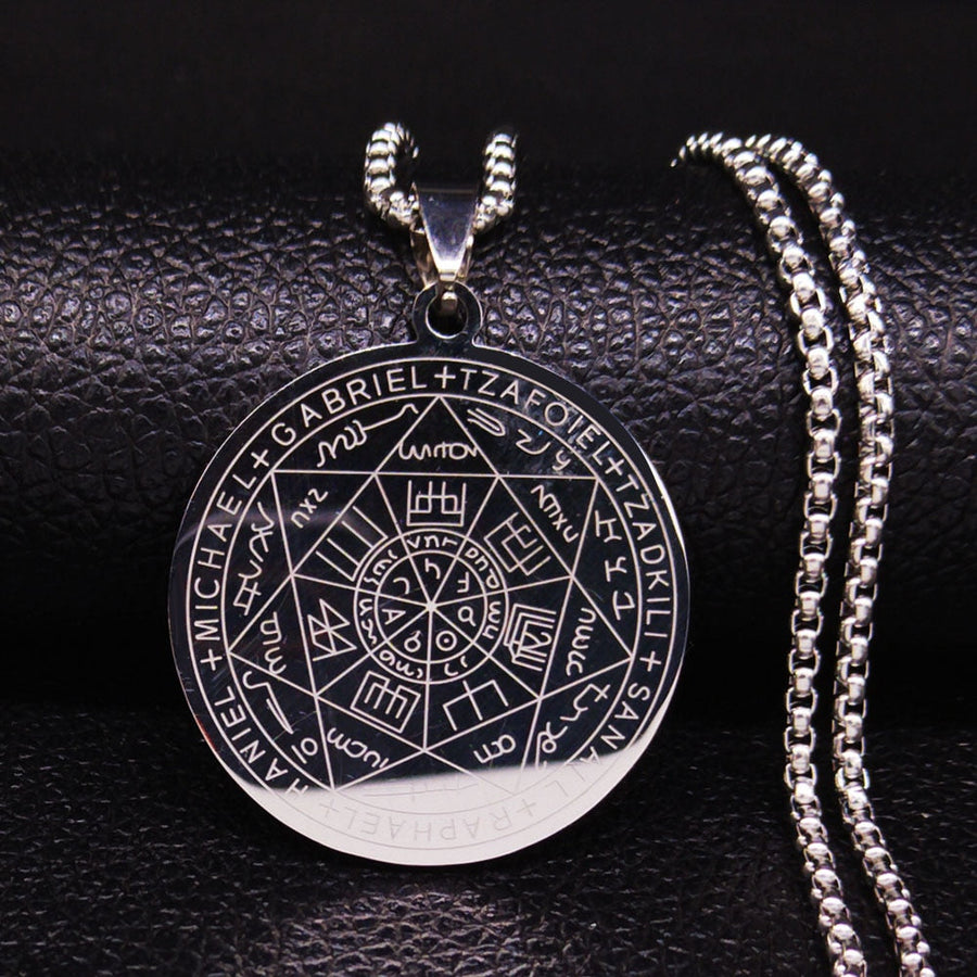 Divine Guardian Seven Archangels Stainless Steel Pendant Necklace - Image 11