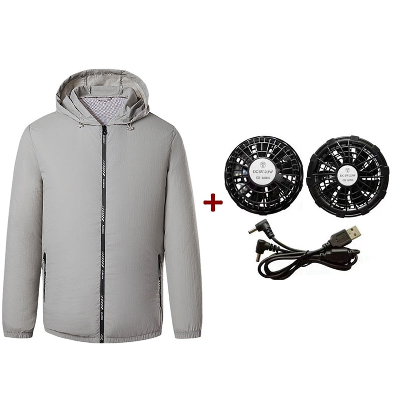Outdoor Summer Cooling Fan Jacket - Image 15