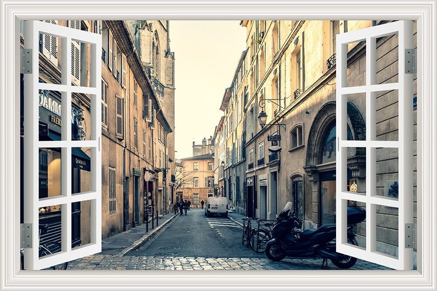 3D Street Scene Self-Adhesive European Wallpaper - Image 12