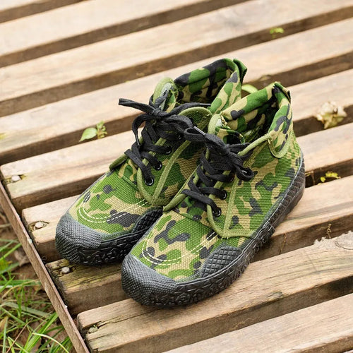 Urban Military Camouflage Tactical Boots - Image 0