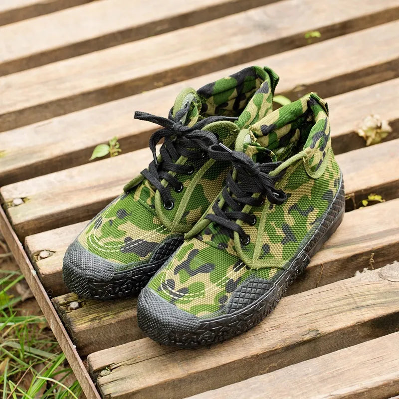 Urban Military Camouflage Tactical Boots - Image 0