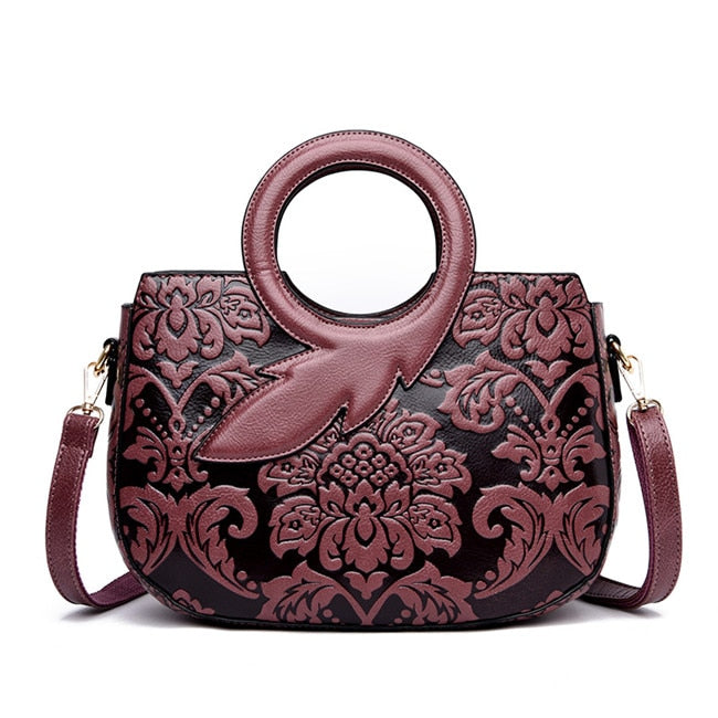 Classic Vintage Style Japanese Leather Handbag - Image 7