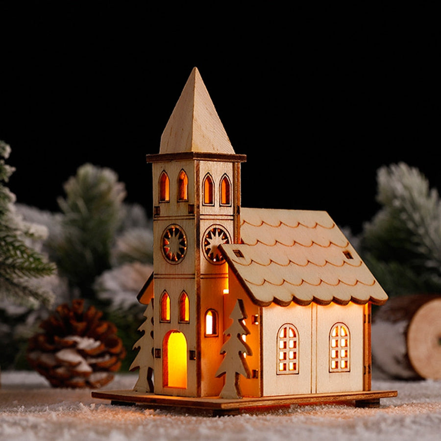 DIY Wooden Hanging House Decor Glowing Lamp - Image 1